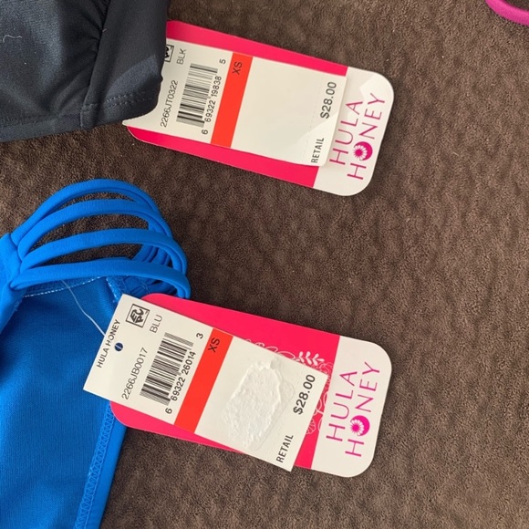 3 NWT Hula Honey complete bikini sets xs - Picture 6 of 9